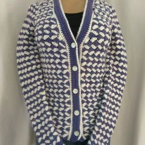 Vintage crocheted cardigan